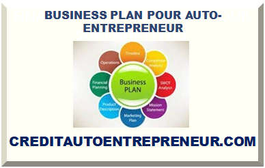 BUSINESS PLAN POUR AUTO-ENTREPRENEUR 2025